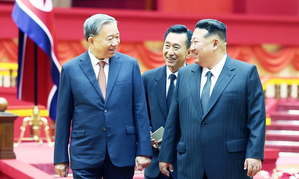  Lễ đón Tổng Bí thư Tô Lâm thăm cấp Nhà nước tới Cộng hòa Dân chủ Nhân dân Triều Tiên