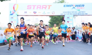 Gần 3.000 vận động viên tham gia giải chạy gây quỹ hỗ trợ bệnh nhân ung thư
