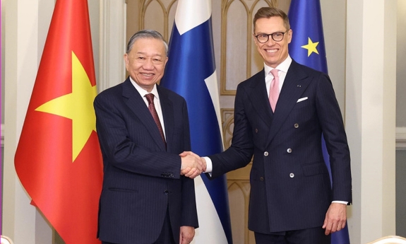 Tổng Bí thư Tô Lâm hội đàm với Tổng thống Phần Lan Alexander Stubb