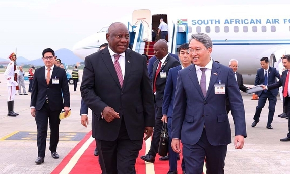 Tổng thống Nam Phi Matamela Cyril Ramaphosa bắt đầu thăm cấp Nhà nước đến Việt Nam