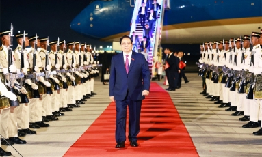  Thủ tướng Phạm Minh Chính bắt đầu chuyến công tác dự Hội nghị cấp cao ASEAN