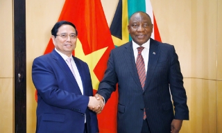 Thủ tướng Phạm Minh Chính và Tổng thống Nam Phi tuyên bố nâng cấp quan hệ song phương lên Đối tác Chiến lược