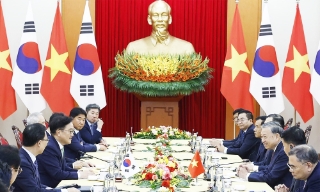 Tổng Bí thư Tô Lâm hội kiến Chủ tịch Quốc hội Hàn Quốc 