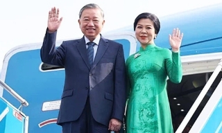 Tổng Bí thư Tô Lâm và Phu nhân lên đường thăm cấp Nhà nước tới Lào