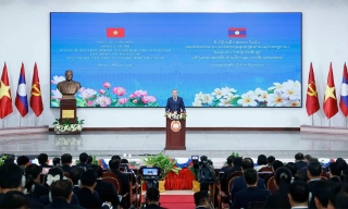 Phát biểu của Tổng Bí thư Tô Lâm tại Học viện Chính trị và Hành chính Quốc gia Lào