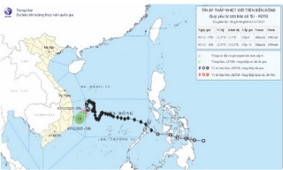 Áp thấp nhiệt đới di chuyển nhanh hướng về vùng biển Đắk Lắk-Khánh Hòa