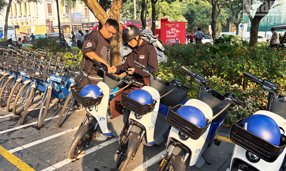 Hà Nội thí điểm xe đạp điện công cộng
