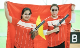 Xạ thủ Trịnh Thu Vinh lập cú đúp Vàng, Bắn súng Việt Nam phá kỷ lục SEA Games