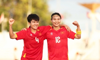Tuyển nữ Việt Nam đại thắng Indonesia 5-0, vào chung kết SEA Games 33