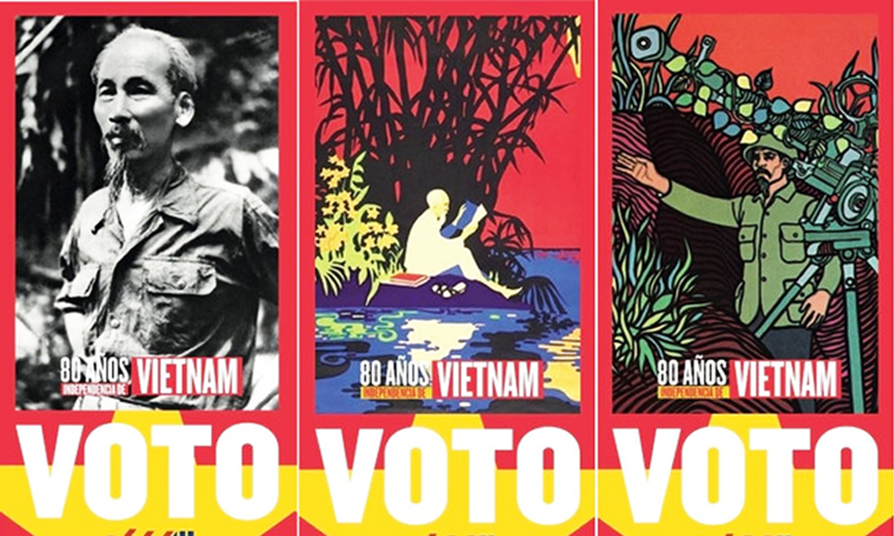 Hình ảnh Chủ tịch Hồ Chí Minh trong phiếu bầu cử Đại hội Đảng Cộng sản Uruguay