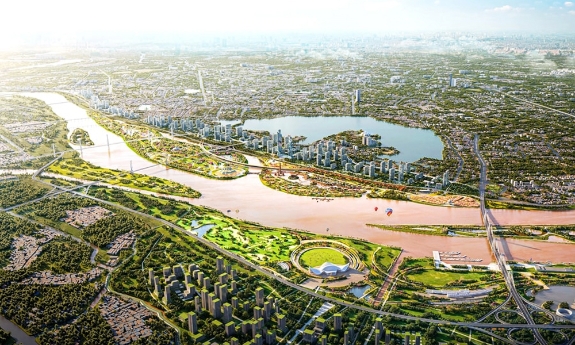 Trục đại lộ cảnh quan sông Hồng - Trục không gian chiến lược định hình Thủ đô đến năm 2050, tầm nhìn 2125