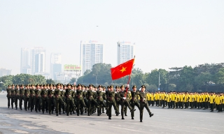 Lễ xuất quân bảo vệ an ninh trật tự phục vụ Đại hội XIV của Đảng
