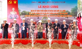 Khởi công tuyến đường kết nối xã Thư Lâm (Hà Nội) với phường Phù Khê (Bắc Ninh)