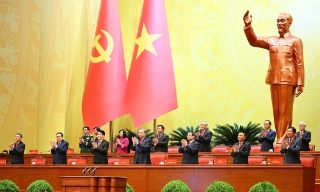 Những hình ảnh trang trọng trong ngày khai mạc Đại hội XIV của Đảng