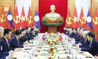 Tổng Bí thư Tô Lâm hội đàm với Tổng Bí thư, Chủ tịch nước Lào Thongloun Sisoulith