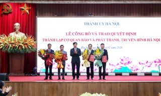 Chính thức bổ nhiệm lãnh đạo Cơ quan Báo và Phát thanh, Truyền hình Hà Nội