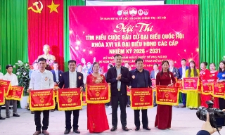 Xã duy nhất của Bắc Ninh tổ chức hội thi tìm hiểu về bầu cử