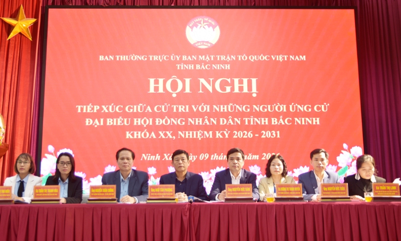  Ứng cử viên đại biểu HĐND tỉnh tiếp xúc cử tri phường Song Liễu và Ninh Xá 