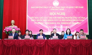 Ứng cử viên đại biểu Quốc hội và đại biểu HĐND tỉnh tiếp xúc cử tri tại các đơn vị bầu cử số 5,15,16