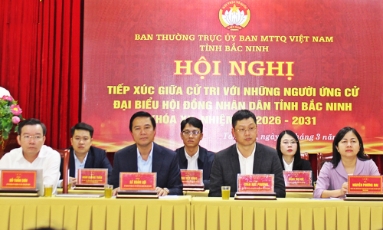  Ứng cử viên đại biểu HĐND tỉnh khóa XX tiếp xúc cử tri tại đơn vị bầu cử số 12