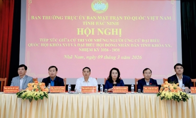  Ứng cử viên đại biểu Quốc hội và đại biểu HĐND tỉnh Bắc Ninh tiếp xúc cử tri tại đơn vị bầu cử số 2 và 6