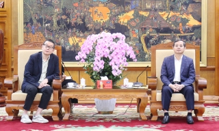 Chủ tịch UBND tỉnh Phạm Hoàng Sơn tiếp và làm việc với Tập đoàn Cooler Master (Trung Quốc)