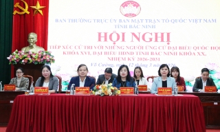 Ứng cử viên đại biểu Quốc hội khóa XVI và đại biểu HĐND tỉnh tiếp xúc cử tri tại đơn vị bầu cử số 4 và  số 11