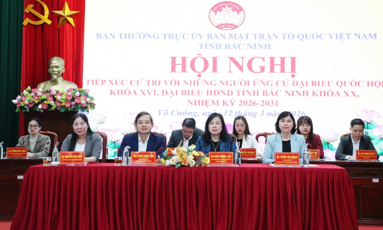  Ứng cử viên đại biểu Quốc hội khóa XVI và đại biểu HĐND tỉnh tiếp xúc cử tri tại đơn vị bầu cử số 4 và  số 11