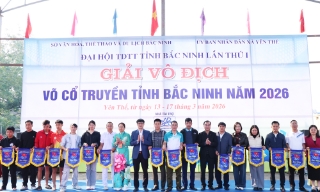 Bắc Ninh: 150 vận động viên tham dự Giải vô địch Võ cổ truyền