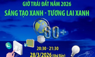 Chiến dịch Giờ Trái đất 2026: Sáng tạo xanh - Tương lai xanh