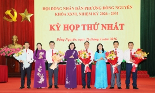 HĐND phường Đồng Nguyên bầu các chức danh chủ chốt nhiệm kỳ 2026-2031