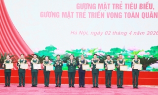 Tỏa sáng các gương mặt trẻ tiêu biểu, xứng đáng là "hạt giống đỏ" của toàn quân