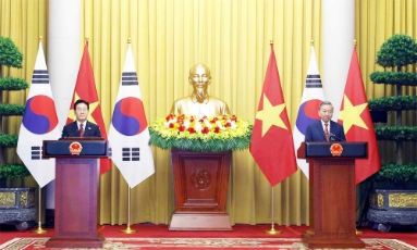  Tổng Bí thư, Chủ tịch nước Tô Lâm và Tổng thống Hàn Quốc Lee Jae Myung gặp gỡ báo chí