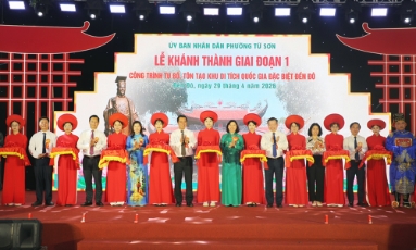  Khánh thành giai đoạn 1 tu bổ di tích quốc gia đặc biệt Đền Đô