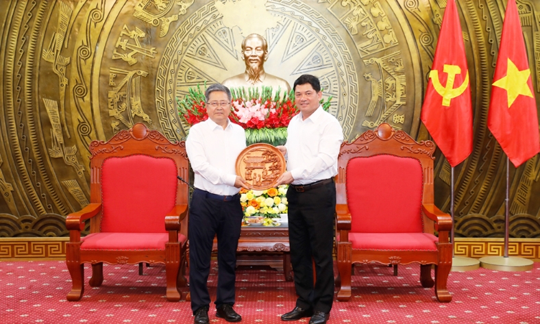  Bí thư Tỉnh ủy Bắc Ninh Nguyễn Hồng Thái tiếp đoàn công tác của Tập đoàn Goertek
