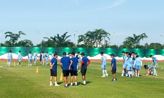 U19 Việt Nam chuẩn bị cho trận ra quân ở giải Đông Nam Á