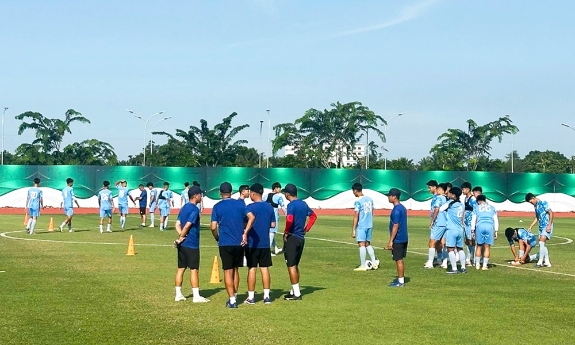 U19 Việt Nam chuẩn bị cho trận ra quân ở giải Đông Nam Á