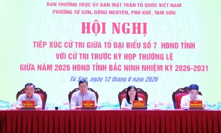 Đại biểu HĐND tỉnh Bắc Ninh tiếp xúc cử tri 4 phường Từ Sơn, Đồng Nguyên, Tam Sơn và Phù Khê