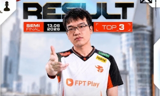 Lê Quang Liêm giành hạng 3 ở giải ASEAN Esports Chess Cup 2026