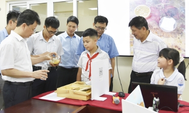  Chấm điểm 20 mô hình tại Chung khảo Cuộc thi sáng tạo thanh thiếu niên, nhi đồng tỉnh Bắc Ninh