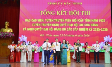  Bắc Ninh: Chung kết Hội thi Báo cáo viên, Tuyên truyền viên giỏi 2026