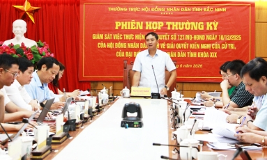  Thường trực HĐND tỉnh Bắc Ninh giám sát kết quả giải quyết kiến nghị của cử tri