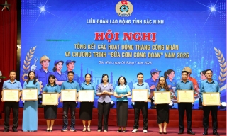 Bắc Ninh: Tháng Công nhân và “Bữa cơm Công đoàn” mang lợi ích thiết thực cho người lao động 