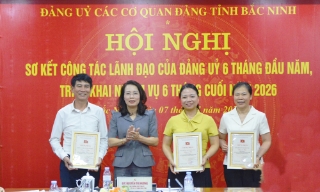 Đảng ủy Các cơ quan Đảng tỉnh Bắc Ninh tập trung thực hiện các nhiệm vụ trọng tâm 6 tháng cuối năm