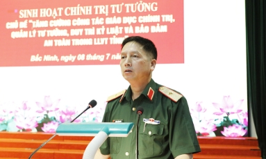  Bắc Ninh: Tăng cường giáo dục chính trị, quản lý tư tưởng, kỷ luật trong lực lượng vũ trang