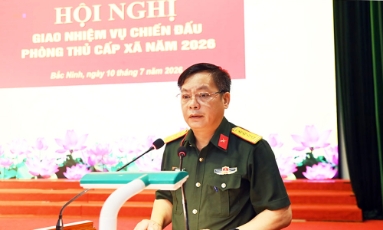  Bắc Ninh giao nhiệm vụ diễn tập tác chiến cấp xã trong khu vực phòng thủ năm 2026