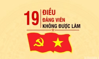 19 điều đảng viên không được làm