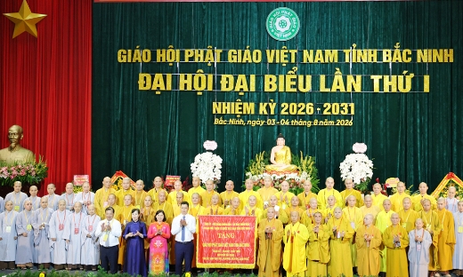 Đại hội Đại biểu Phật giáo tỉnh Bắc Ninh lần thứ I, nhiệm kỳ 2026-2031 thành công tốt đẹp
