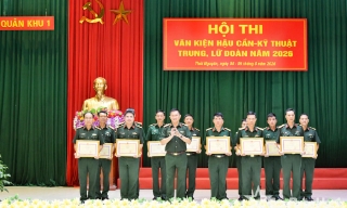 Lữ đoàn 409 đoạt giải Nhất Hội thi văn kiện hậu cần -  kỹ thuật cấp Quân khu