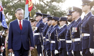 Lễ đón Tổng Bí thư, Chủ tịch nước Tô Lâm thăm cấp Nhà nước Australia